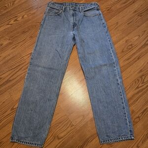 Levis 550 Jeans Men Denim Light Wash Relaxed Fit Cotton Casual Blue Jean 34 X 32